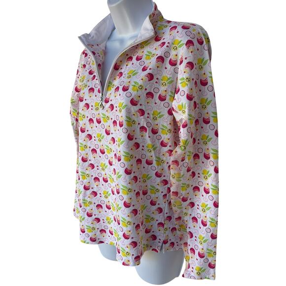 San Soleil NWT UV 50+ Long Sleeve Cooling Quarter Zip Polo Golf Shirt size M - Picture 5 of 11